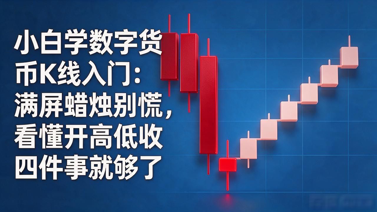 小白学数字货币K线入门：满屏蜡烛别慌，看懂开高低收四件事就够了