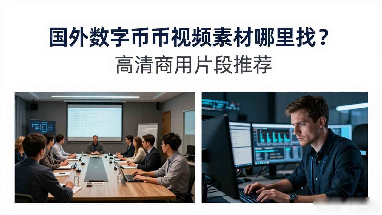 国外数字货币视频素材哪里找？高清商用片段推荐
