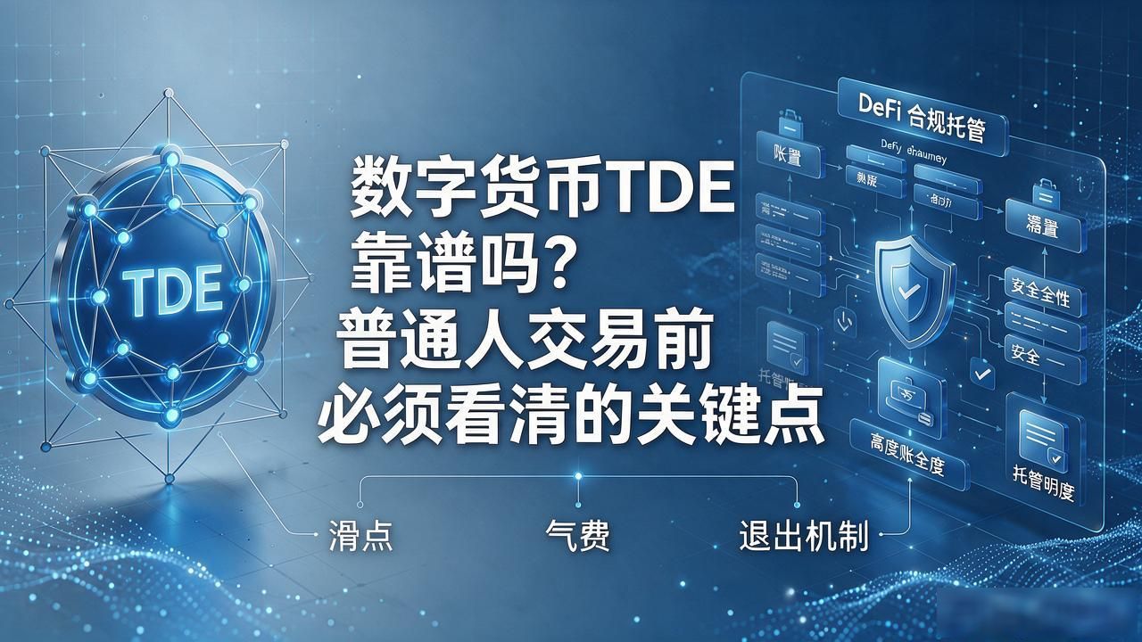 数字货币TDE靠谱吗？普通人交易前必须看清的关键点