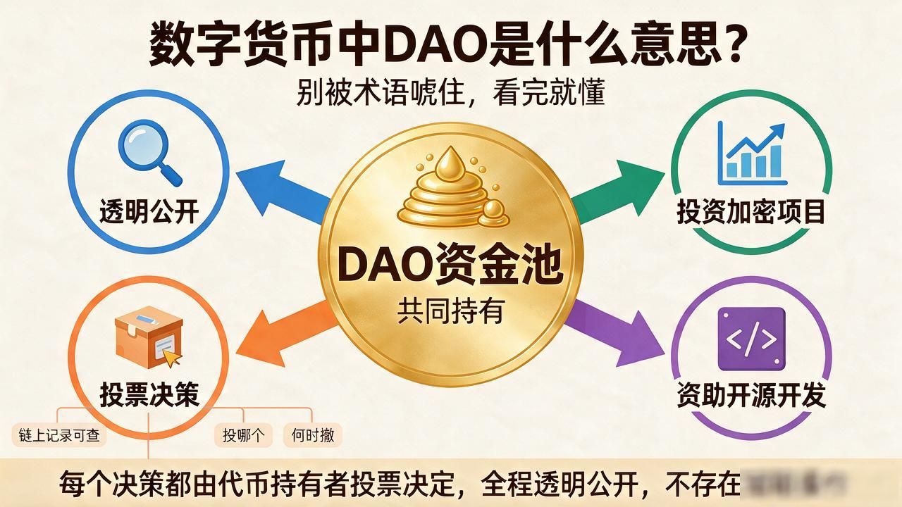 数字货币中DAO是什么意思？别被术语唬住，看完就懂