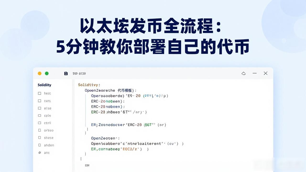 以太坊发币全流程：5分钟教你部署自己的代币