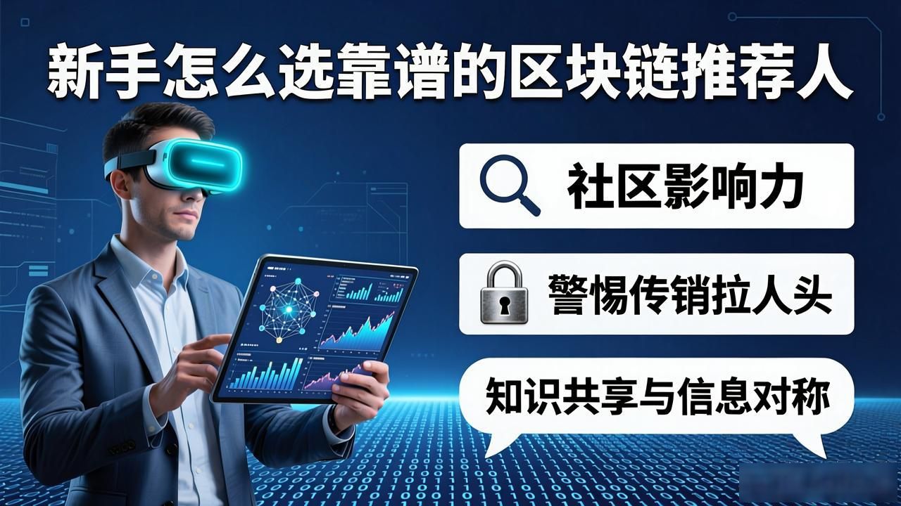 新手怎么选靠谱的区块链推荐人？看这几点不踩坑