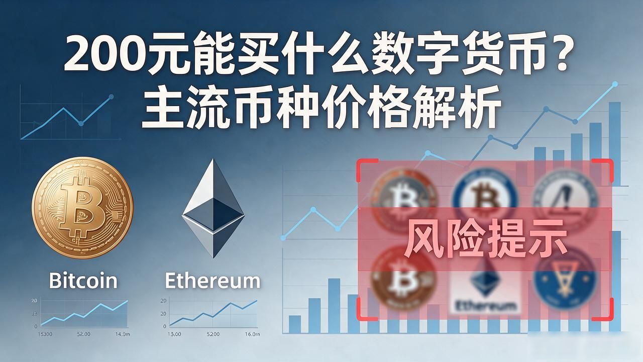 200元能买什么数字货币？主流币种价格解析